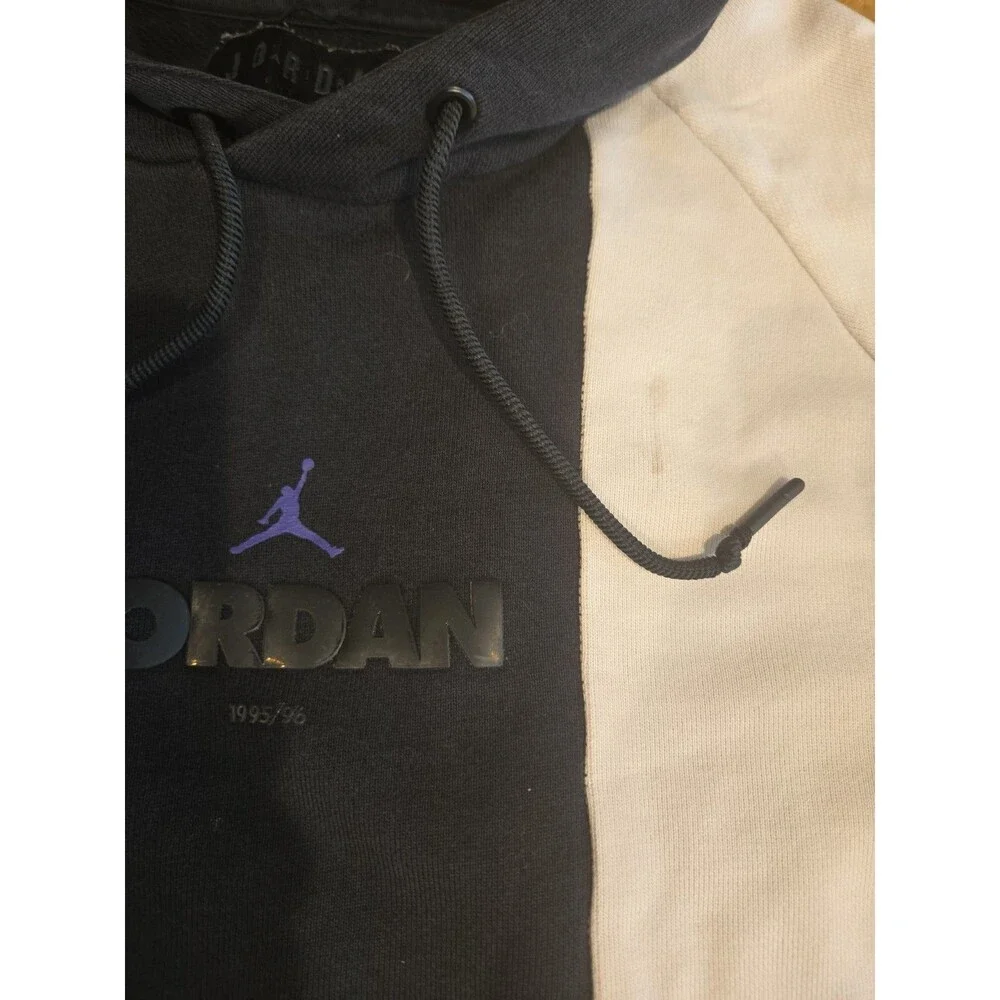 Air Jordan Legacy AJ11 Jumpman Space Jam Hoodie Deadstock Colorblock Mens Ptp 21
